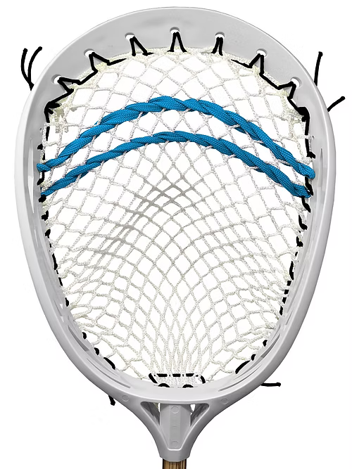 Gryffyn Goalie Head w/ Mesh Pocket (Neon Blue)