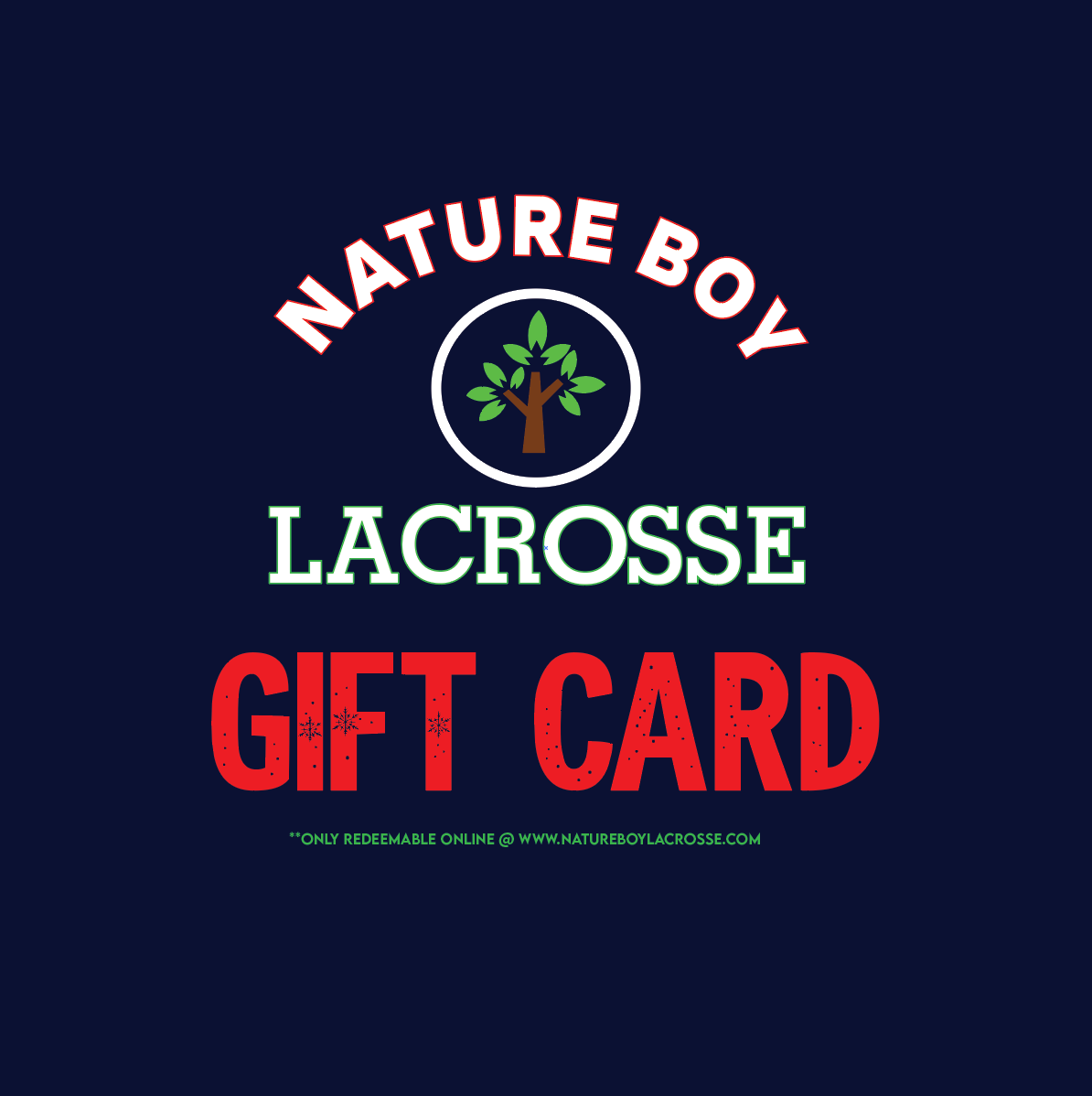 Nature Boy Lacrosse Co. Holiday Gift Card